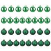 vidaXL Conjunto de Bolas de Natal 30 unid. Verde 6 cm Poliestireno