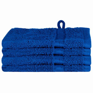 vidaXL Toalha de Convidado SOLUND 4 unid. Azul 15 x 21 cm 550 gsm