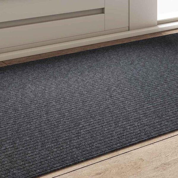 vidaXL Runner de Carpete Cinzeto 80 x 150 cm tecido