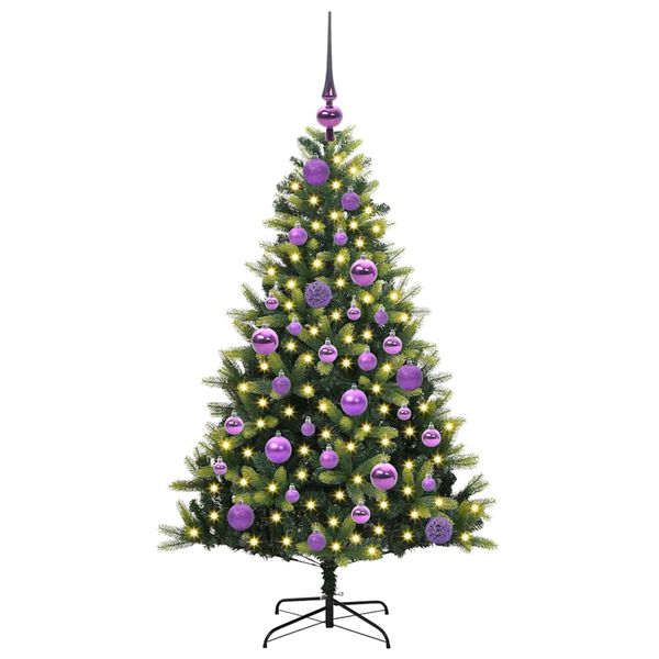 vidaXL &Aacute;rvore de Natal Artificial com Hastes Flex&iacute;veis 150 LEDs 120 cm