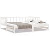 vidaXL Sof&aacute;-cama de puxar 2x(90x200) cm pinho maci&ccedil;o branco