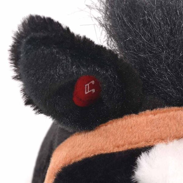 vidaXL Cavalo de peluche de montar preto