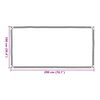 vidaXL Lona com Olhais Transparente 1 x 2 m Polietileno