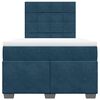 vidaXL Cama boxspring com colch&atilde;o 120x200 cm veludo azul