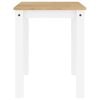 vidaXL Mesa de jantar Panama 112x60x75 cm pinho maci&ccedil;o branco