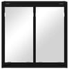 vidaXL Arm&aacute;rio de Espelho para Banheiro Preto 60 x 20 x 60 cm