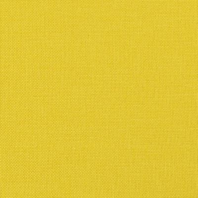vidaXL Banco 110x76x80 cm tecido amarelo-claro
