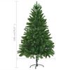 vidaXL &Aacute;rvore Natal artificial pr&eacute;-iluminada c/ bolas 180 cm verde