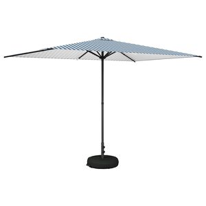 vidaXL Parasol de Jardim com Base 200 x 300 cm Poli&eacute;ster Retangular