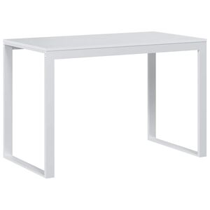vidaXL Secret&aacute;ria de computador 110x60x73 cm contraplacado branco