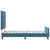 vidaXL Cama Box com cabeceira Azul Escuro 90 x 190 cm Veludo