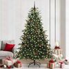 vidaXL &Aacute;rvore de Natal Artificial Verde 240 cm PVC, Metal e Pl&aacute;stico