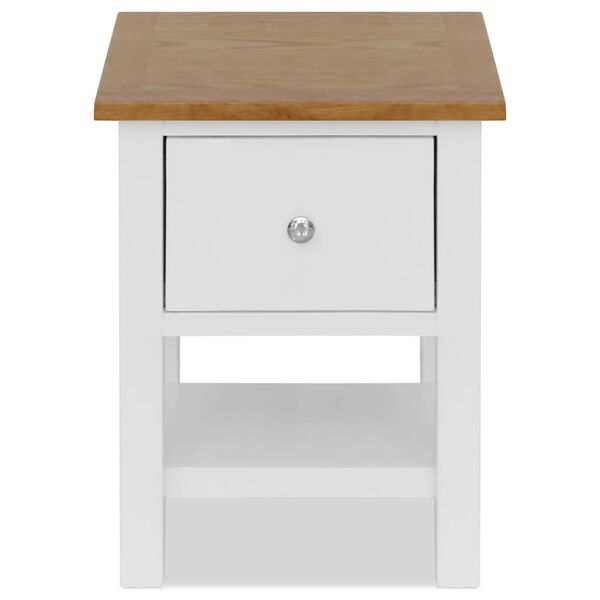 vidaXL Mesas de cabeceira 2 pcs 36x30x47 cm madeira de carvalho maciça