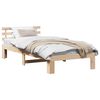 vidaXL Estrutura da Cama com cabeceira Natural 80 x 200 cm
