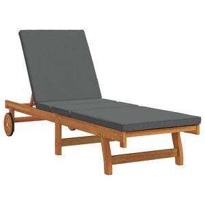 vidaXL Espregui&ccedil;adeira Castanho 199 x 63 x 85 cm