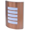 vidaXL Candeeiro de parede exterior a&ccedil;o inoxid&aacute;vel cobre