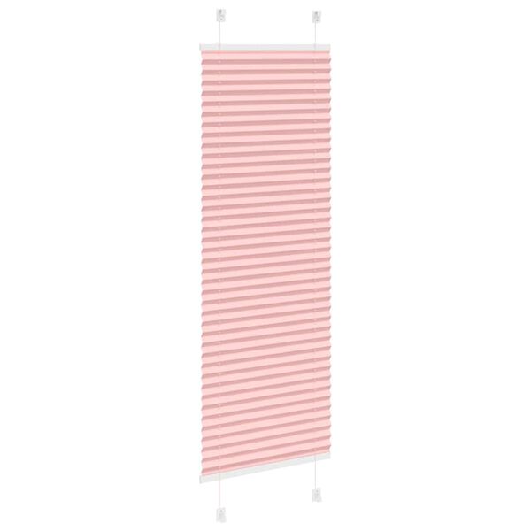 vidaXL Rosa Plissada Cega 40x150 cm Largura Tecido 39,4 cm Poli&eacute;ster
