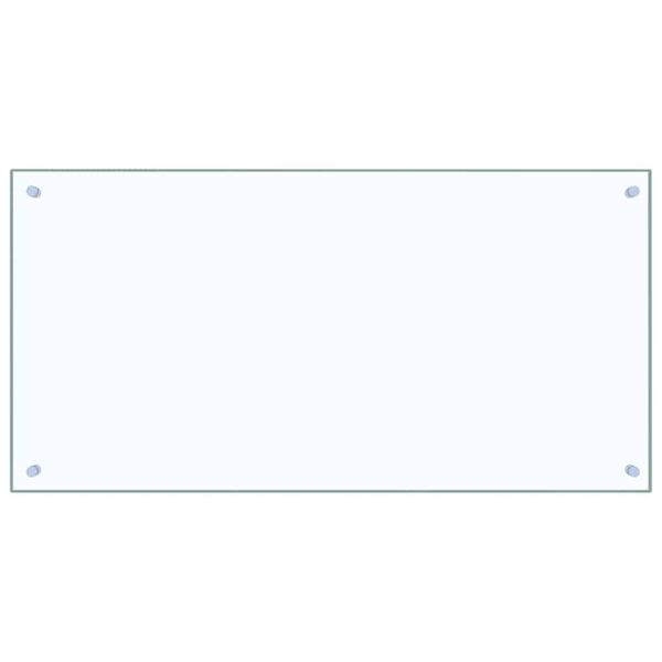 vidaXL Prote&ccedil;&atilde;o de Cozinha 2 pcs Transparente 100 x 50 cm