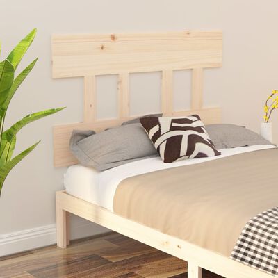 vidaXL Cabeceira de cama 93,5x3x81 cm madeira de pinho maciça