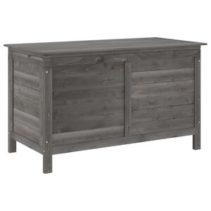 vidaXL Caixa arruma&ccedil;&atilde;o p/ jardim 99x49,5x58,5cm abeto maci&ccedil;o antracite