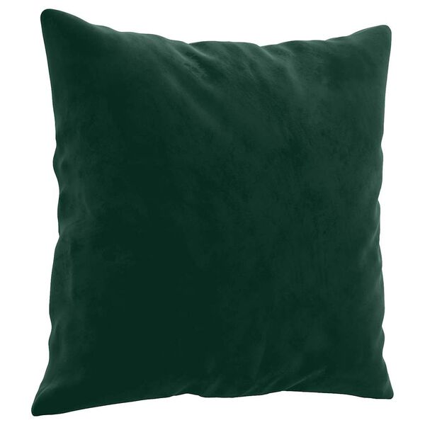 vidaXL Almofadas decorativas 2 pcs 40x40 cm veludo verde-escuro
