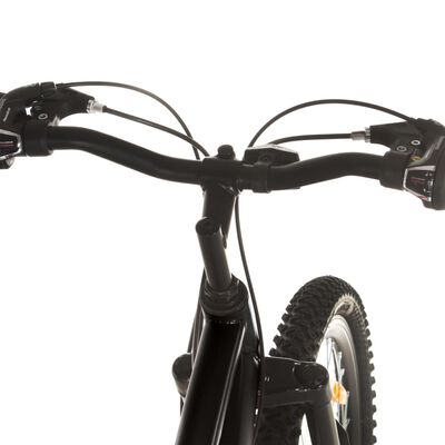 vidaXL Bicicleta de montanha 21 velocidades roda 29" 53 cm preto