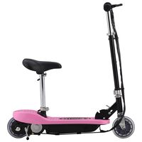vidaXL Trotinete/scooter elétrica com assento 120 W rosa