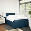vidaXL Cama boxspring com colch&atilde;o 120x200 cm veludo azul