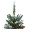 vidaXL &Aacute;rvores de Natal artificiais 2 pcs 100 LEDs 120 cm verde/branco