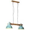 vidaXL Candeeiro suspenso 25 W 85x28x109 cm E27 azul desgastado