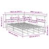 vidaXL Cama com estante sem colch&atilde;o 120x190 cm pinho maci&ccedil;o branco