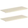 vidaXL Soleiras de Janela 2 unid. Branco 110 x 40 x 2 cm