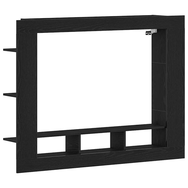 vidaXL Gabinete para TV Carvalho preto 152 x 22 x 113 cm