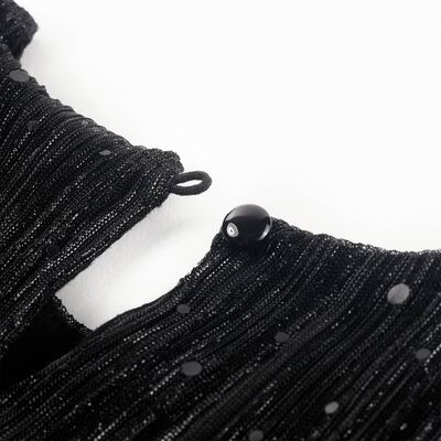 Vestido de manga comprida para criança preto 92