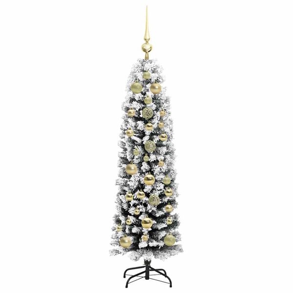 vidaXL &Aacute;rvore de Natal Artificial Verde 150 cm PVC e A&ccedil;o e Pl&aacute;stico