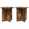 vidaXL Suporte para Plantas 2 pcs Carvalho Fumado 40 x 40 x 40 cm