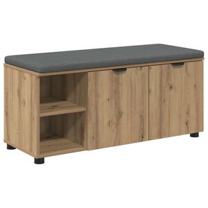 vidaXL Banco de Hall Carvalho Artesanal 100 x 38 x 46 cm