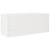 vidaXL Vaso/floreira de jardim 110x40x46cm madeira pinho maci&ccedil;a branco