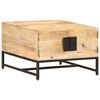 vidaXL Mesa de centro 67x67x45 cm madeira de mangueira maci&ccedil;a