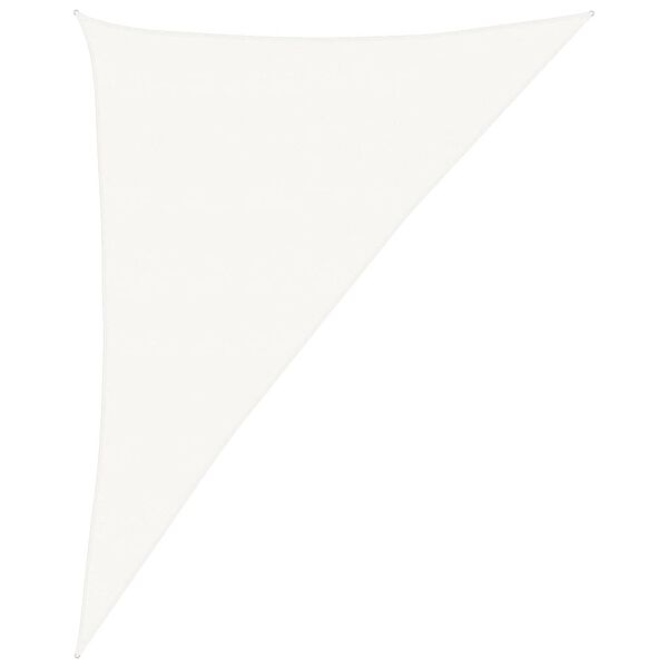 vidaXL Para-sol estilo vela 160 g/m&sup2; 4x5x6,8 m PEAD branco