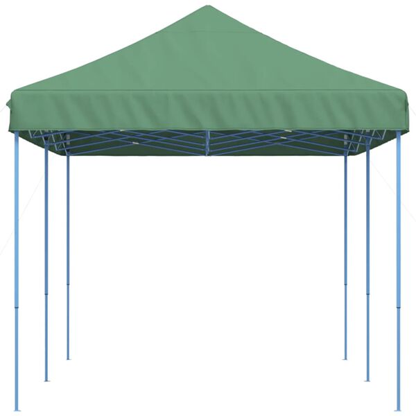 vidaXL Tenda para festas pop-up dobrável 580x292x315 cm verde