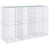 vidaXL Cesto gabi&atilde;o com cobertura 300x100x200 cm ferro galvanizado