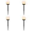 vidaXL Luzes Solares para Exterior com Pino de Aterragem 4 pcs 38,5 cm