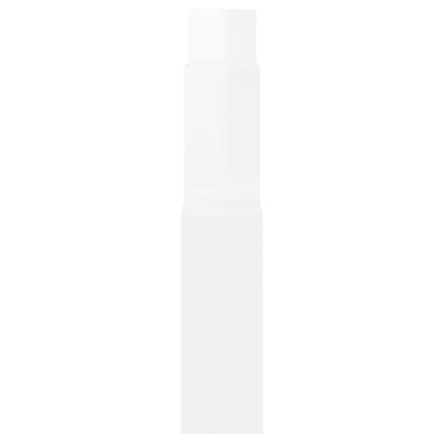 vidaXL Estante parede cúbica 80x15x78,5cm contrapl. branco brilhante
