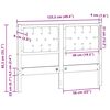 vidaXL Cabeceira Marrom e cinza claro 120 cm Madeira de pinho maci&ccedil;a