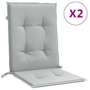 vidaXL Almofad&otilde;es lombares cadeiras 2pcs 100x50x4 cm mesclado tecido