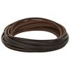 vidaXL Pulseira de Couro Marrom Escuro 200 x 0,3 cm Couro