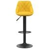 vidaXL Bancos de bar 2 pcs veludo amarelo mostarda