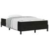 vidaXL Cama Box com colch&atilde;o Preto 120 x 190 cm tecido