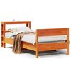 vidaXL Cama sem colch&atilde;o 100x200 cm pinho maci&ccedil;o castanho-mel